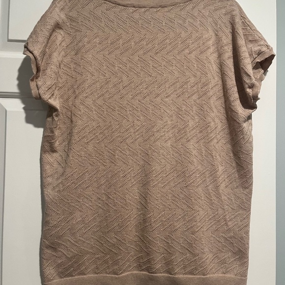 EUC Ladies Cyrus Crocheted Short-Sleeved Sweater - Picture 6 of 6